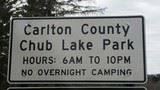 Welcome to Chub Lake Sign