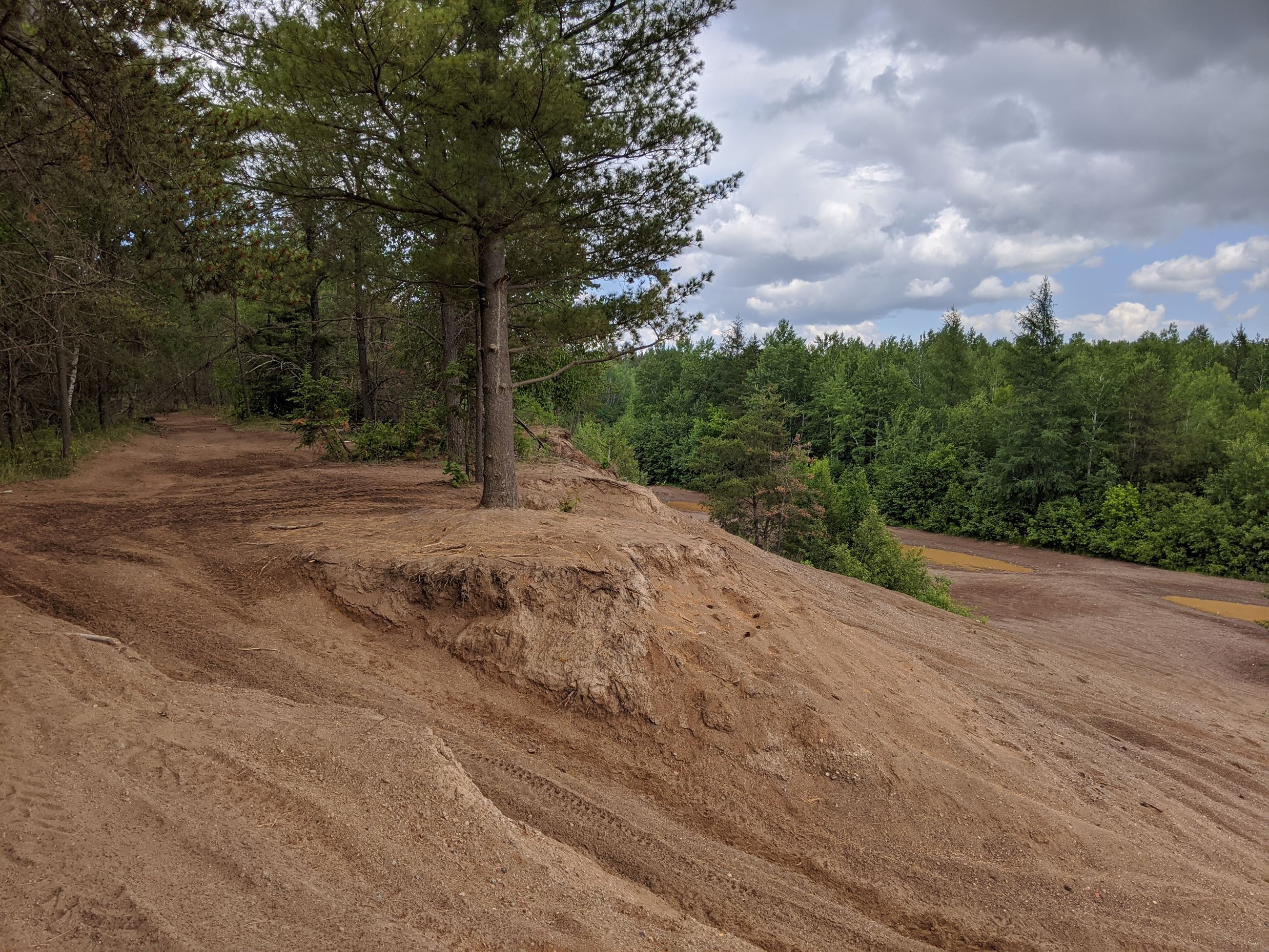 Photo of gravel pit used for ATV riding within Carlton County